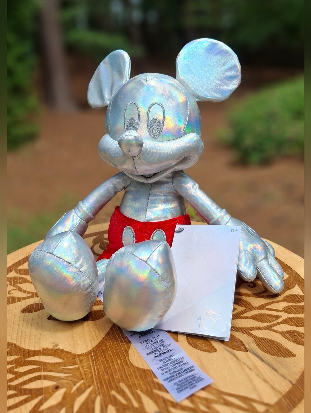 Special Edition Disney 100 Years Of Wonder Platinum Mickey Mouse Plush Toy New